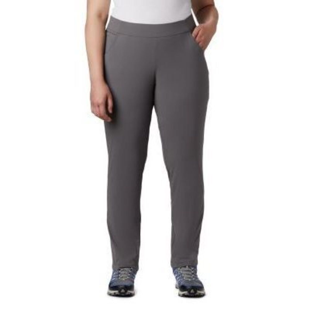 Columbia Plus Size Anytime Casual Pull-on Pants (City Grey)  Casual Size 3X